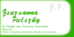 zsuzsanna pulszky business card